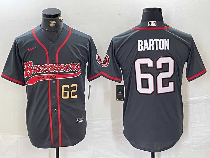Men%27s Tampa Bay Buccaneers #62 Graham Barton Grey Cool Base Stitched Baseball Jerseys->tampa bay buccaneers->NFL Jersey